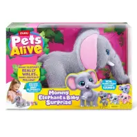 Інтерактивна іграшка Pets & Robo Alive Mama & Baby Surprise S1 Мама слониха з сюрпризом (9570)