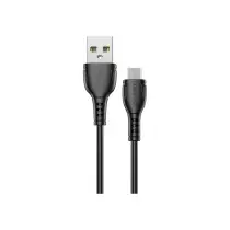 Кабель BOROFONE BX51 Triumph 2.4A AM / MicroB 1m Black  (BX51MB)