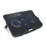 Підставка до ноутбука IceCoorel 10-15.6", 2*140mm + 3*70mm 1400 RPM, 2*USB, 410x290x26mm, Blue (A2)
