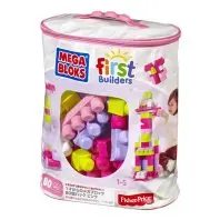 Конструктор Mega Bloks рожевий у мішку 80 деталей (DCH62) Конструктор Mega Bloks рожевий у мішку 80 деталей (DCH62)