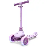 Самокат iSporter Deluxe LED пурпурний (M5_Purple)