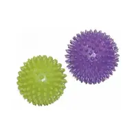 Масажний м'яч Toorx PVC 7,5 см Verde та 9 см Viola Набір 2 шт AHF-001 (932097)