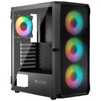 Корпус для ПК Logic concept PORTOS MESH+GLASS ARGB fans 4x120mm BLACK (AT-PORTOS-10-0000000-0002) Корпус для ПК Logic concept PORTOS MESH+GLASS ARGB fans 4x120mm BLACK (AT-PORTOS-10-0000000-0002)