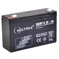 Батарея до ДБЖ Matrix 6V 12AH (NP12-6) Батарея до ДБЖ Matrix 6V 12AH (NP12-6)