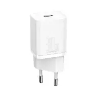 Зарядний пристрій Baseus Super Silicone PD 30W White  (CCSUP-J02)