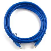 Патч-корд 1м, RJ-45, Cat.5e, CU, мідь, синій Ritar (PCR-CU/1Be / 04270)