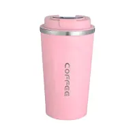 Термокружка Merlion MugCoffe 500 мл з відкидною кришкою, рожева (MugCoffe-500Pink)