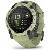 Смарт-годинник Garmin Instinct 3, 50mm, AMOLED, Fern Green/Gray, Fern Green Band, GPS смарт-годинник (010-03020-02)