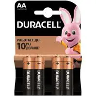 Батарейка Duracell AA лужні 4 шт. в упаковці (5000394052536 / 81551270) Батарейка Duracell AA лужні 4 шт. в упаковці (5000394052536 / 81551270)