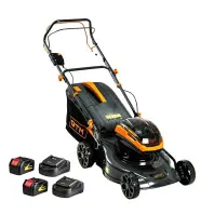 Газонокосарка GTM акумуляторна, 2?18V, 48см, самохідна, 2?4Ah, ЗП (BLM48-SP_KIT)