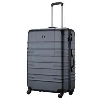 Валіза Wenger Amplar, велика, пластик, 4 колеса, синя (653141) Валіза Wenger Amplar, велика, пластик, 4 колеса, синя (653141)