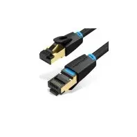 Патч-корд 10м, S/FTP cat 8 RJ-45 black Vention (IKABL) Патч-корд 10м, S/FTP cat 8 RJ-45 black Vention (IKABL)
