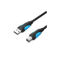 Кабель для принтера USB 2.0 AM/BM 1.5m black Vention (VAS-A16-B150) Кабель для принтера USB 2.0 AM/BM 1.5m black Vention (VAS-A16-B150)