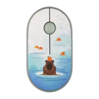 Миша 2E MF300 Capybara Tangerine Silent Wireless Green  (2E-MF300WCAPIBARAGN)